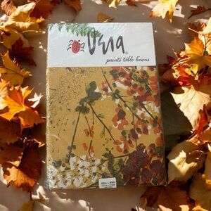 Vera Paints Table Linens Flowering Branch 60x84 Tablecloth Vintage Fall Colors
